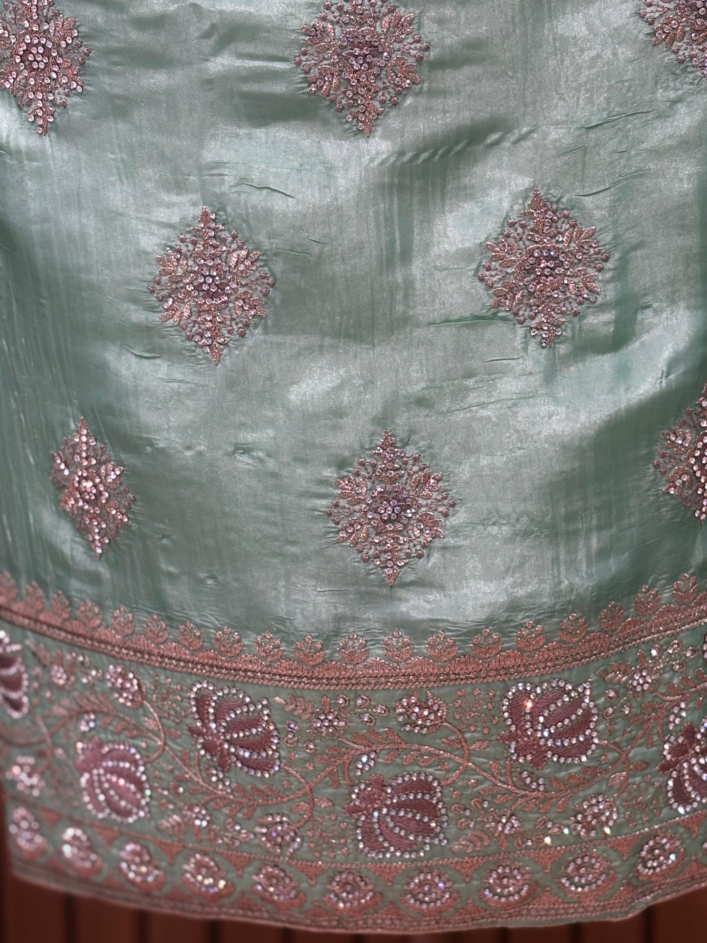 Step into elegance with this luxurious unstitched suit set