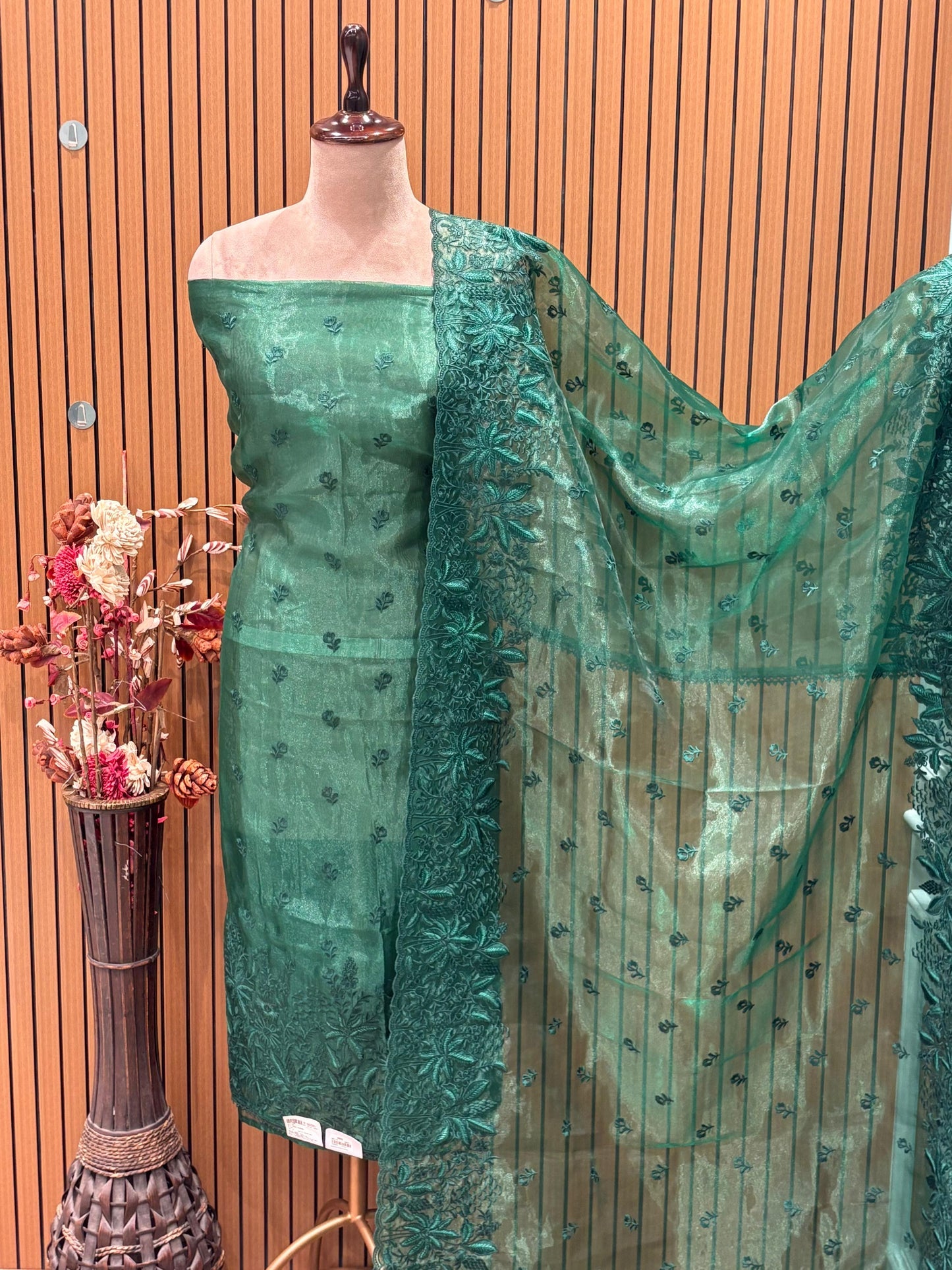 Make a festive statement with our unstitched suit