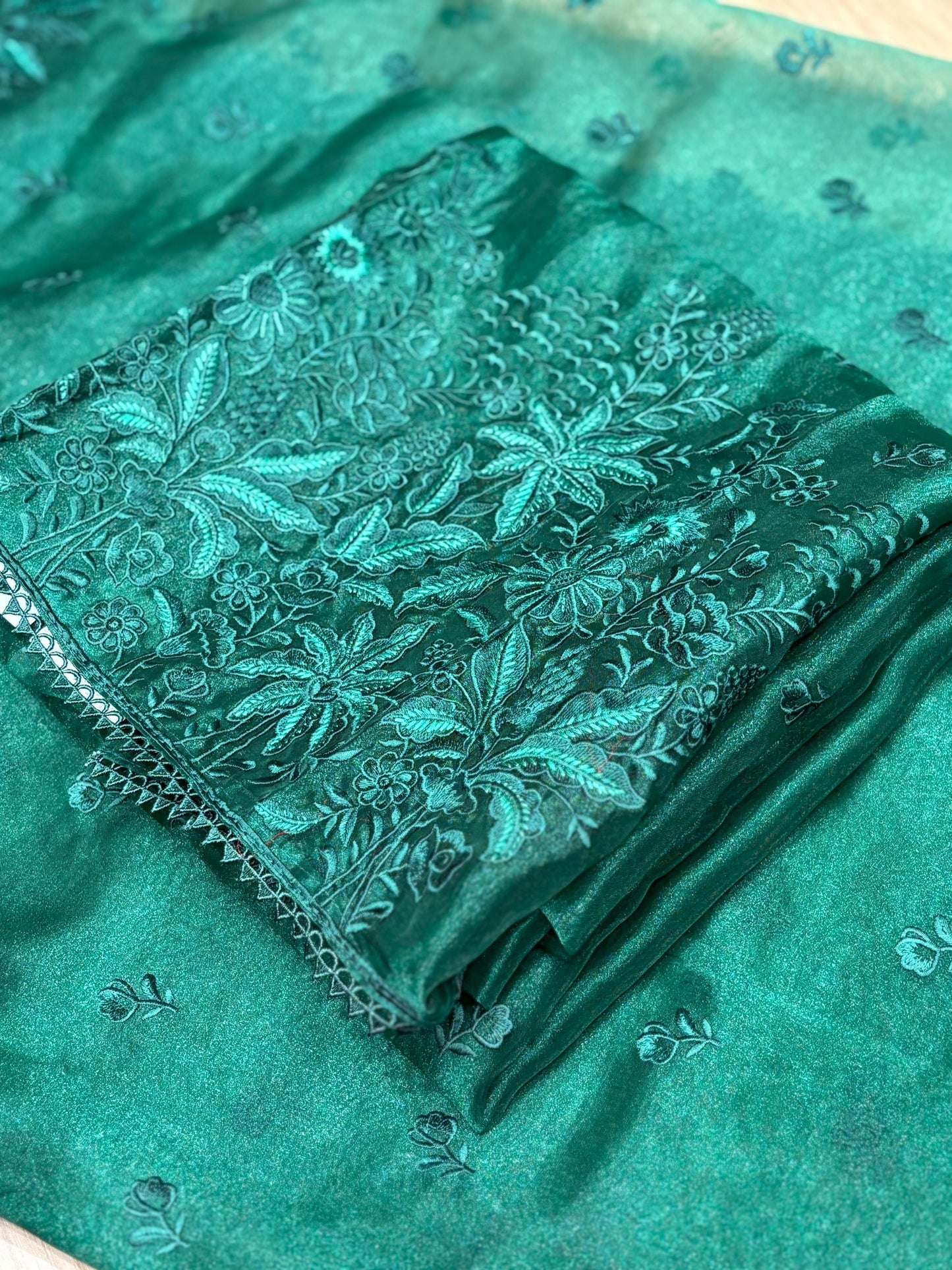 Make a festive statement with our unstitched suit