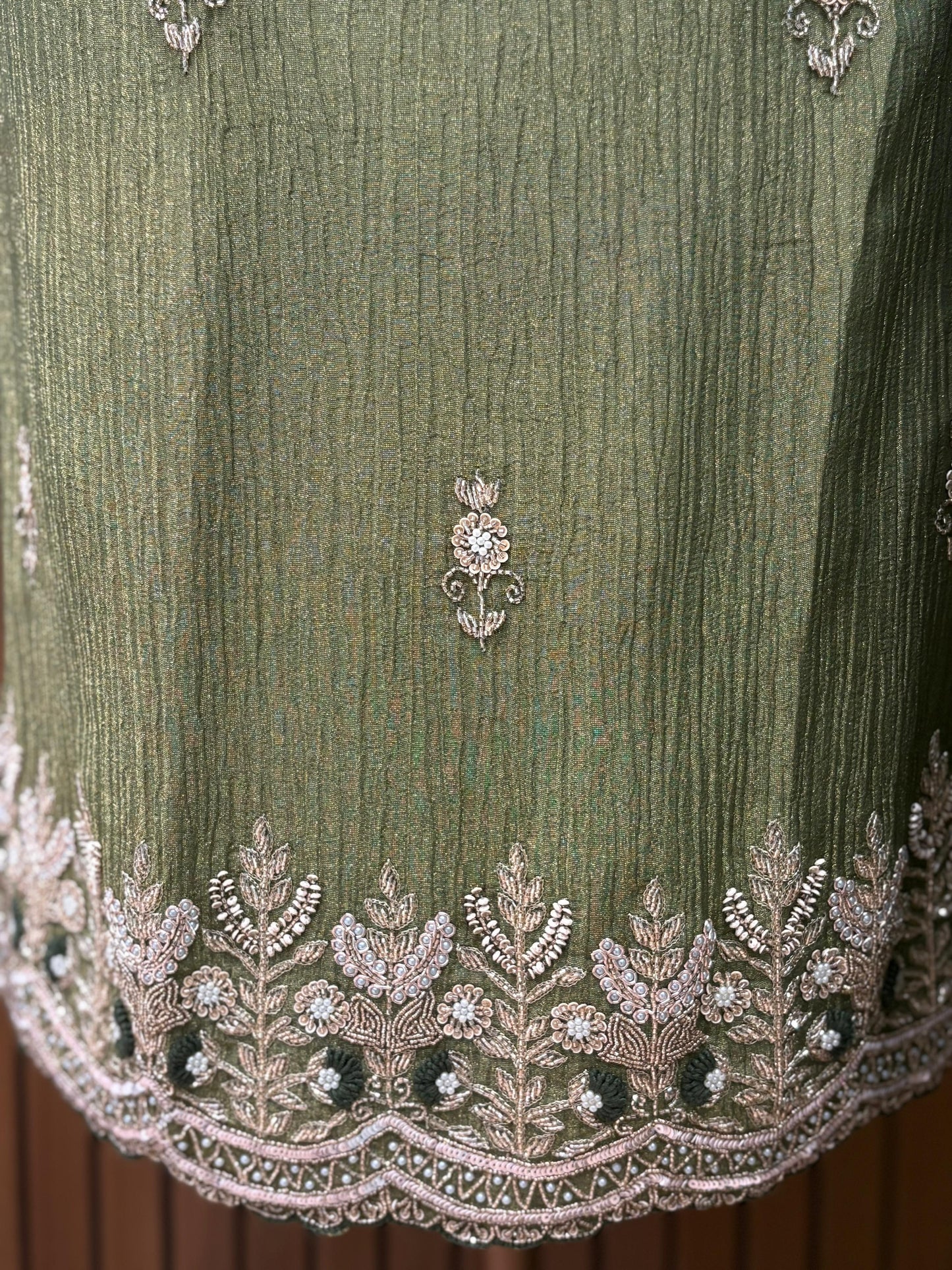 Elevate your festive style with our premium unstitched suit set