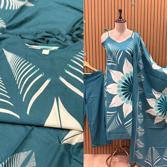 Beat the heat in style with our cotton kurti set