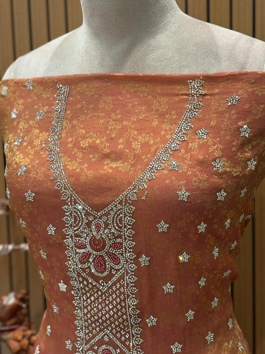 Unveil elegance with our premium unstitched suit set