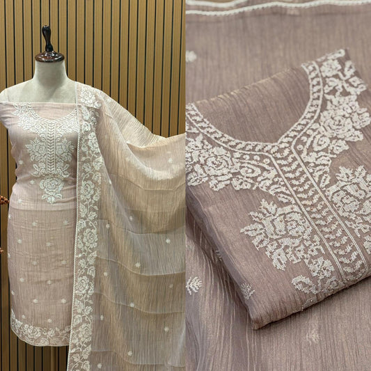 Experience elegance with our exquisite unstitched suit set