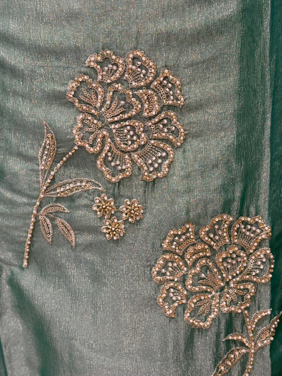 Elevate your ethnic charm with this stunning unstitched suit set