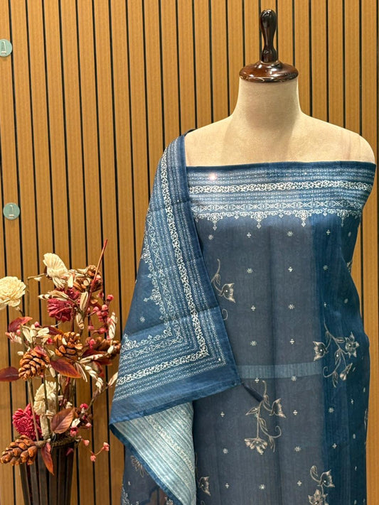 Step into elegance with our premium unstitched suit set