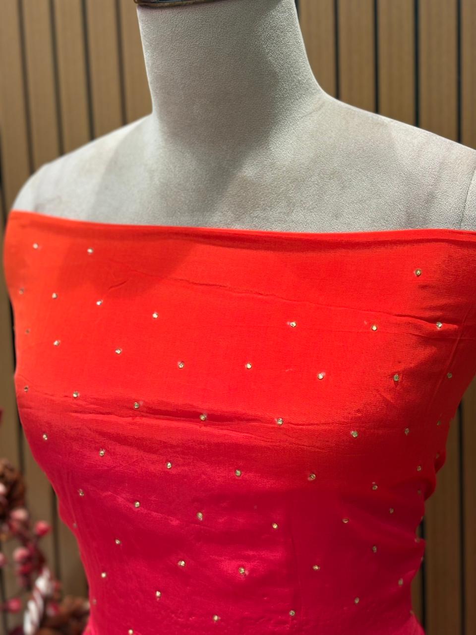 Add a touch of royalty to your wardrobe with our luxurious unstitched suit