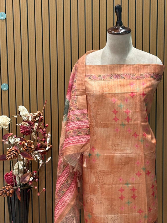 Grace your festive look with this elegant unstitched suit