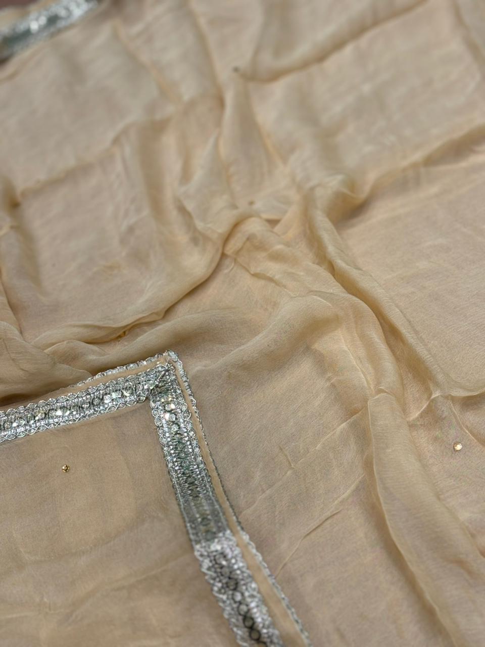 Step into timeless elegance with our unstitched suit set