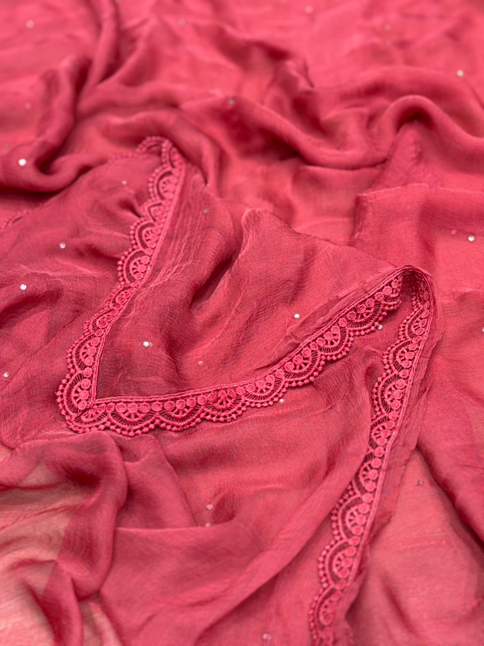 Elevate your ethnic elegance with our premium unstitched suit set.