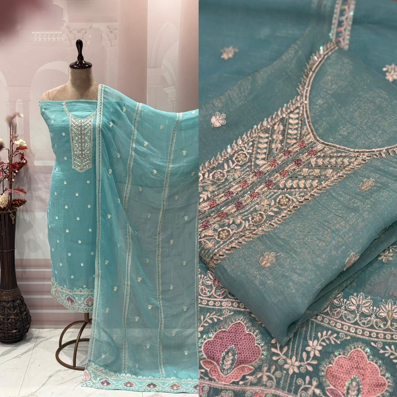 Presenting an elegant unstitched suit