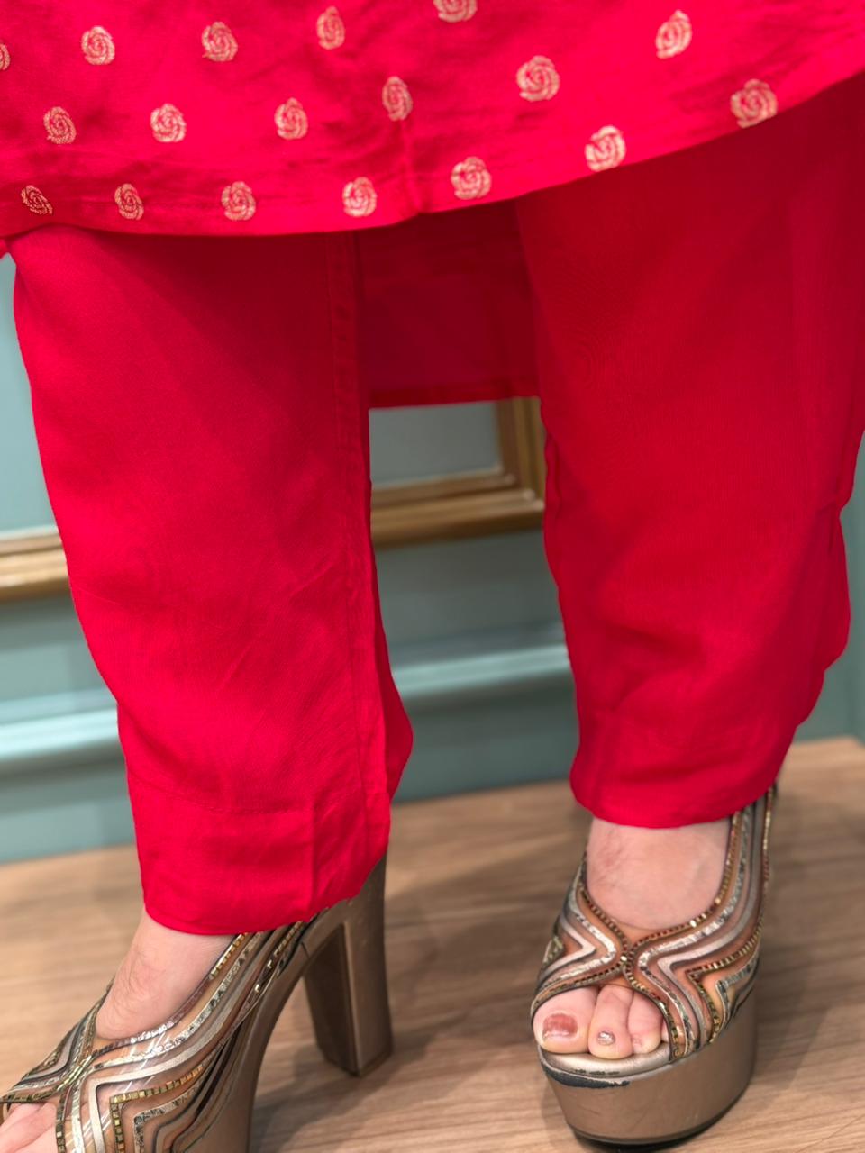 Elevate your style with our cotton silk kurti set