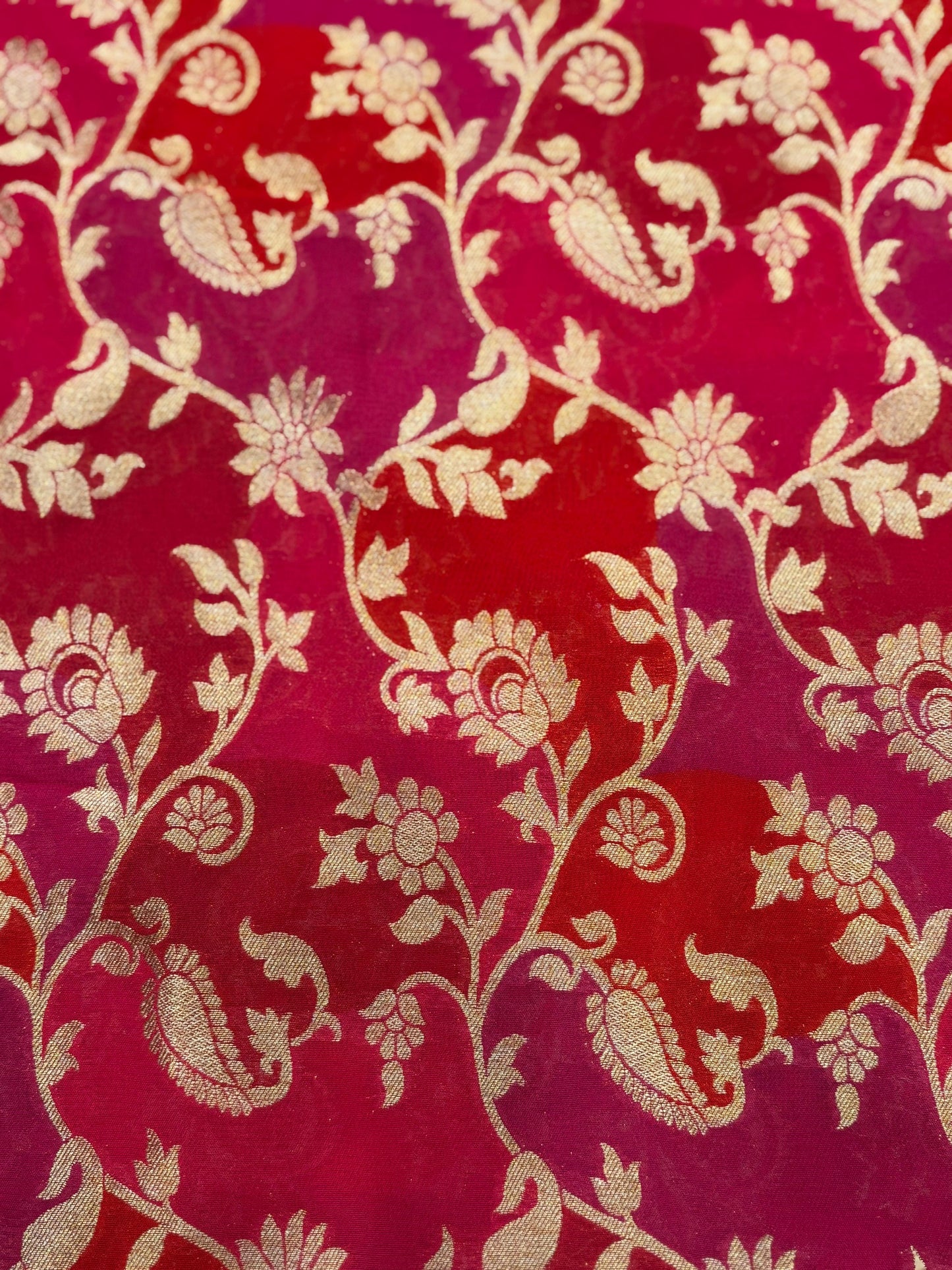 luxurious Khaddi Georgette with all-over Banarasi weaving