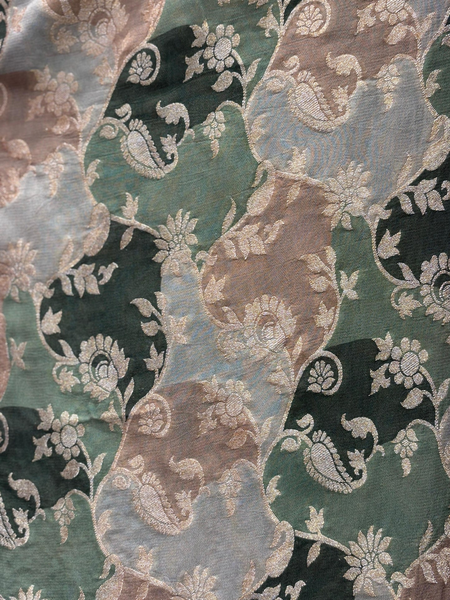luxurious Khaddi Georgette with all-over Banarasi weaving