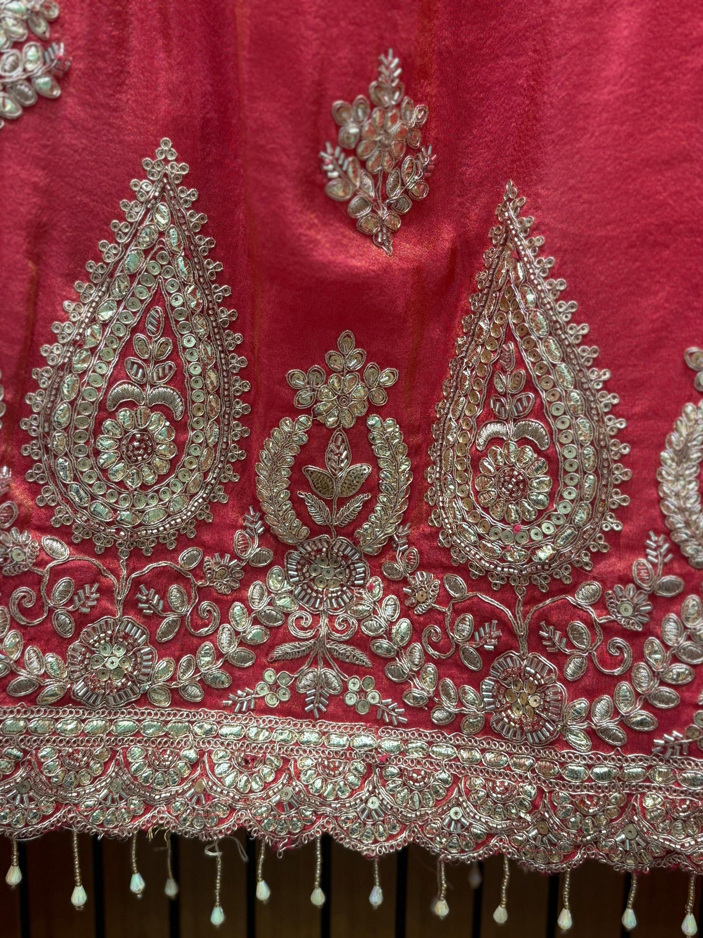 Organza Shimmer featuring exquisite gota work