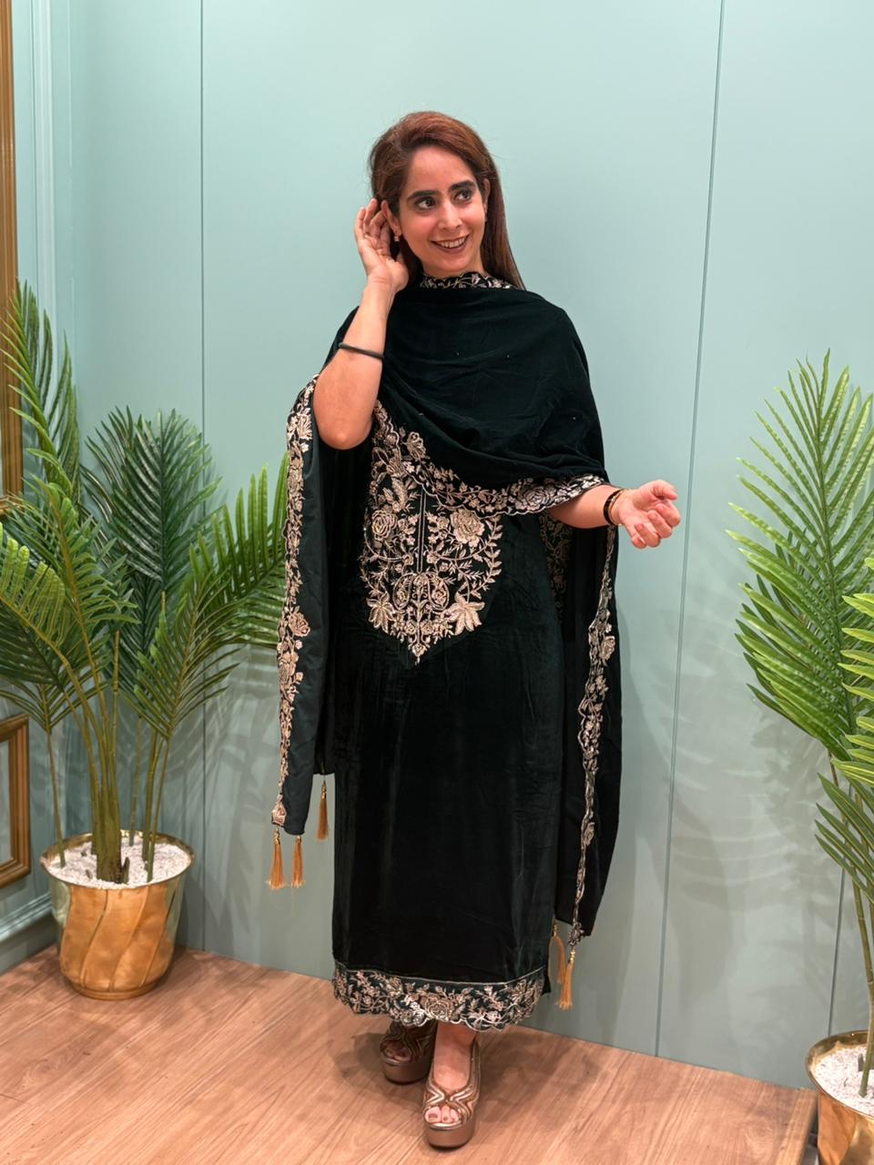 Winter elegance, velvet edition by MeharbyShrimati