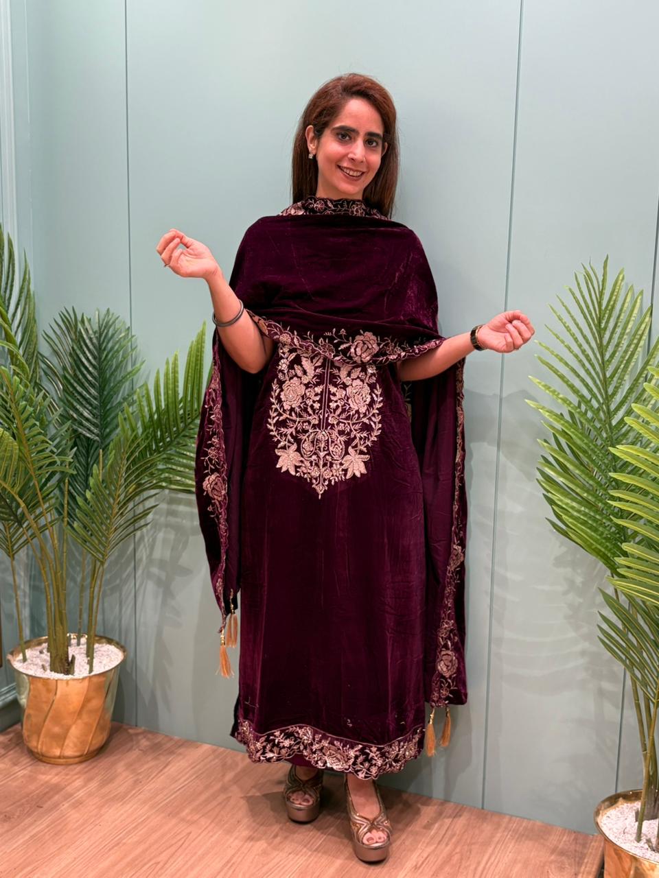 Winter elegance, velvet edition by MeharbyShrimati