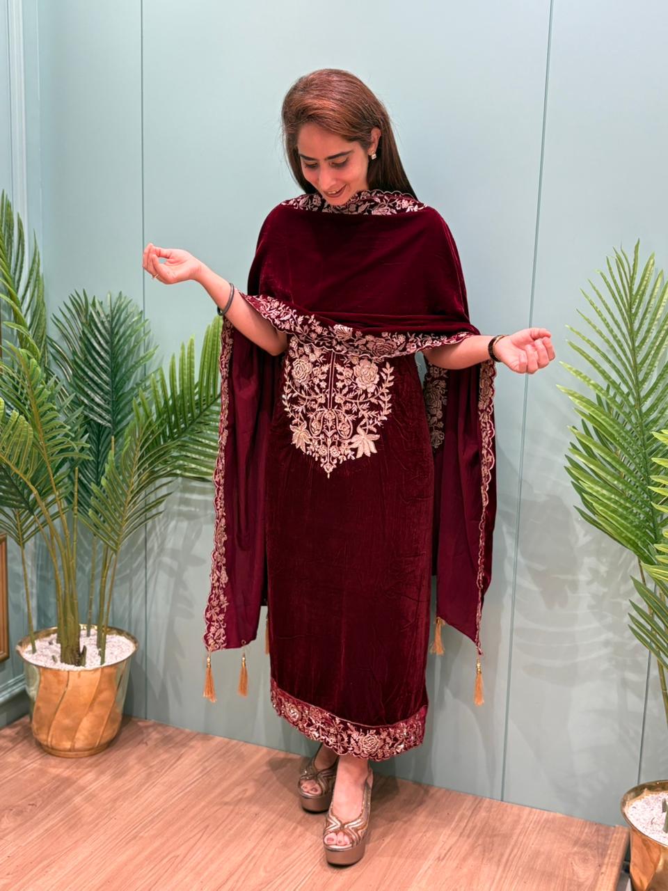 Winter elegance, velvet edition by MeharbyShrimati