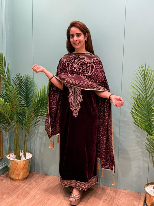 Winter elegance, velvet edition by MeharbyShrimati