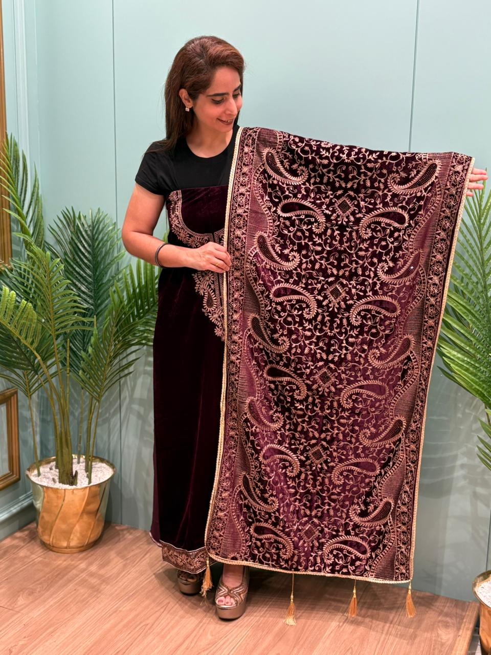 Winter elegance, velvet edition by MeharbyShrimati