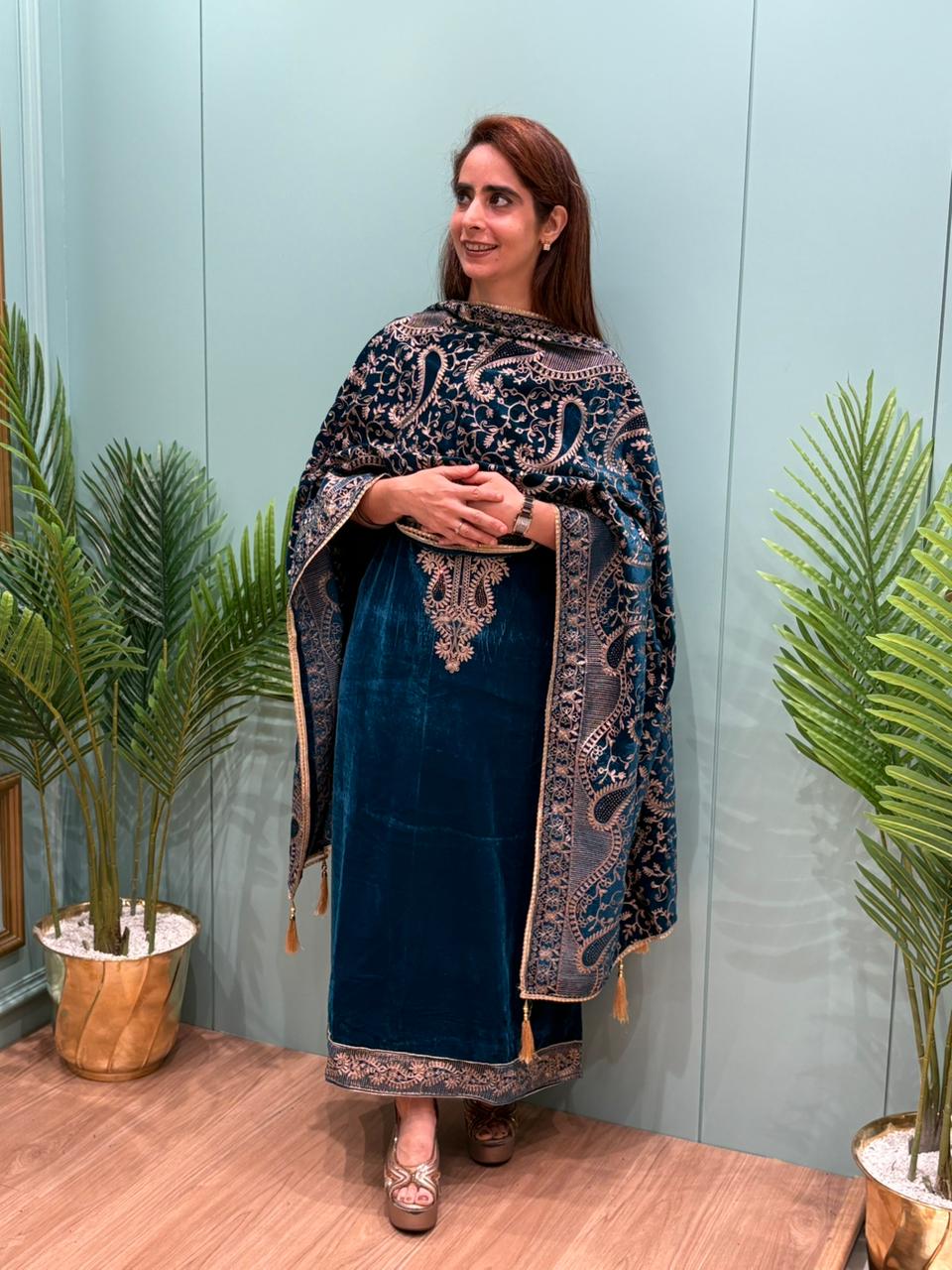 Winter elegance, velvet edition by MeharbyShrimati