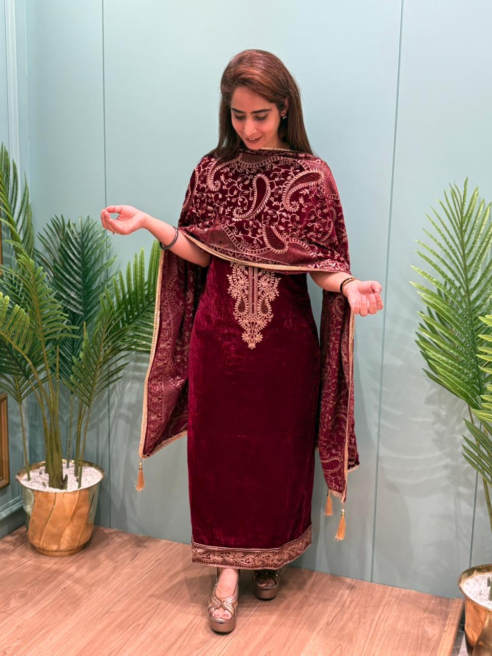 Winter elegance, velvet edition by MeharbyShrimati