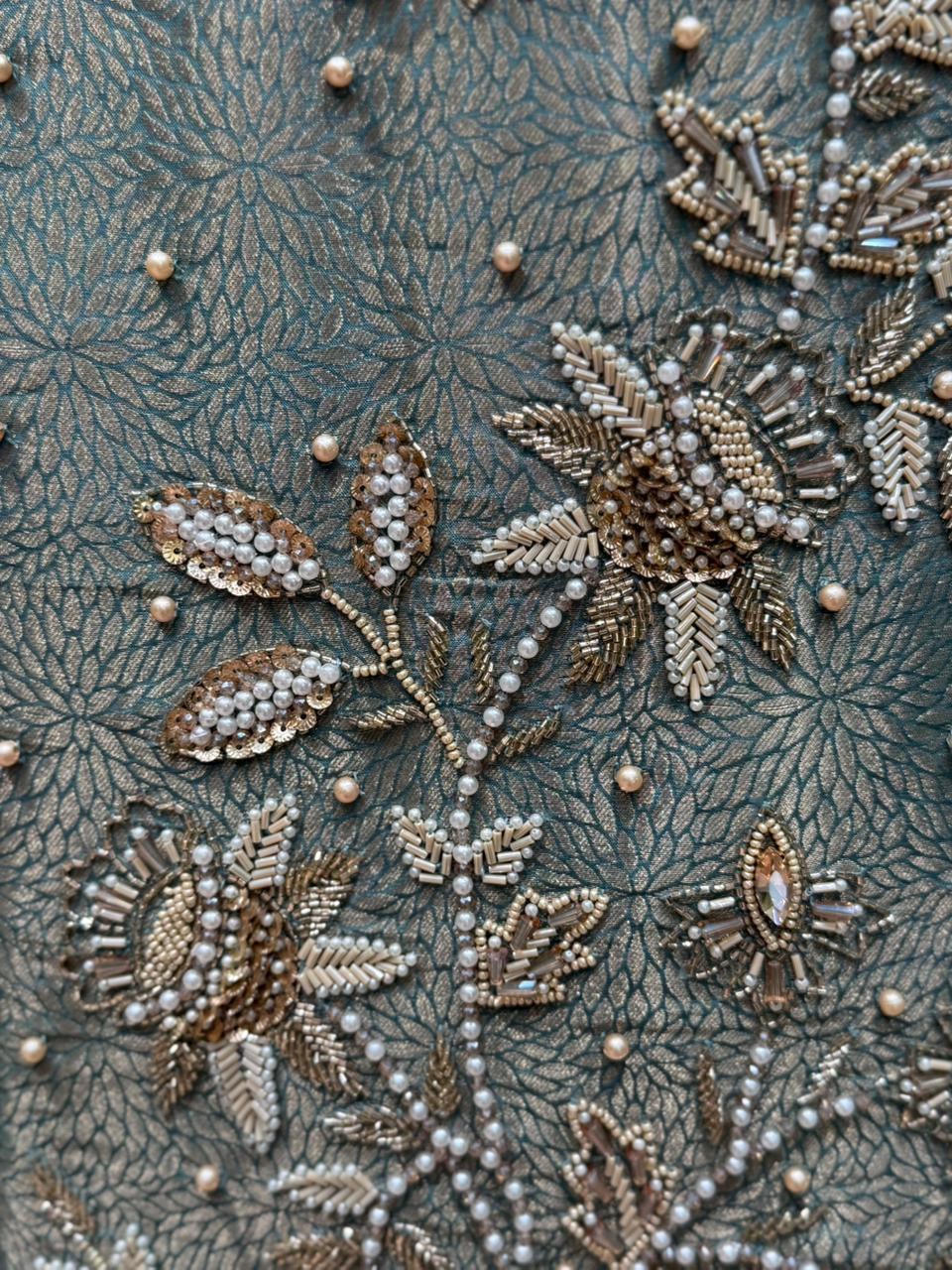 Premium Organza Shimmer Suit