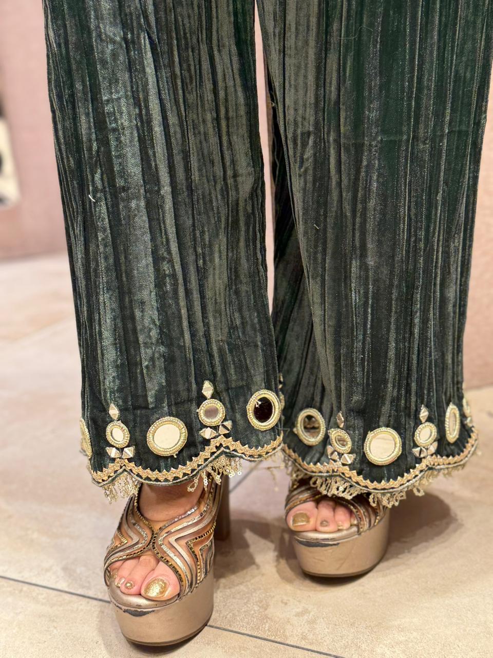 Luxury crush velvet cord-set