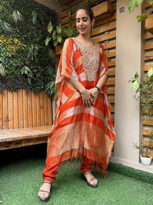 Elegant kaftan set is a perfect blend of comfort