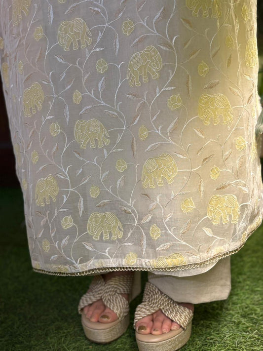 Experience effortless elegance with our beautifully designed unstitched suit