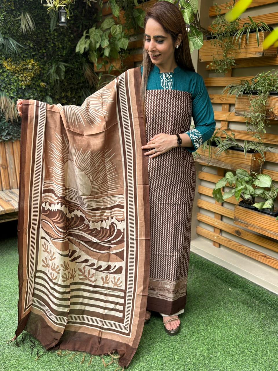 Premium Maheshwari cotton fabric