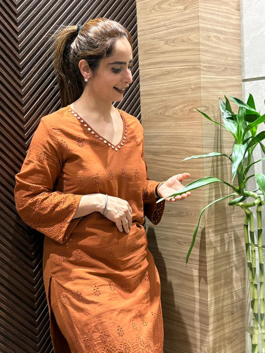 Cotton kurti pant set, designed for everyday grace.