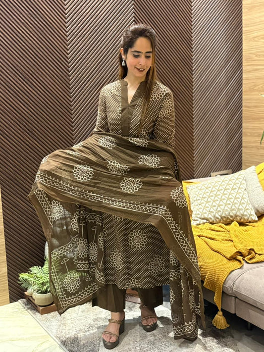 Beautifully printed kurti set