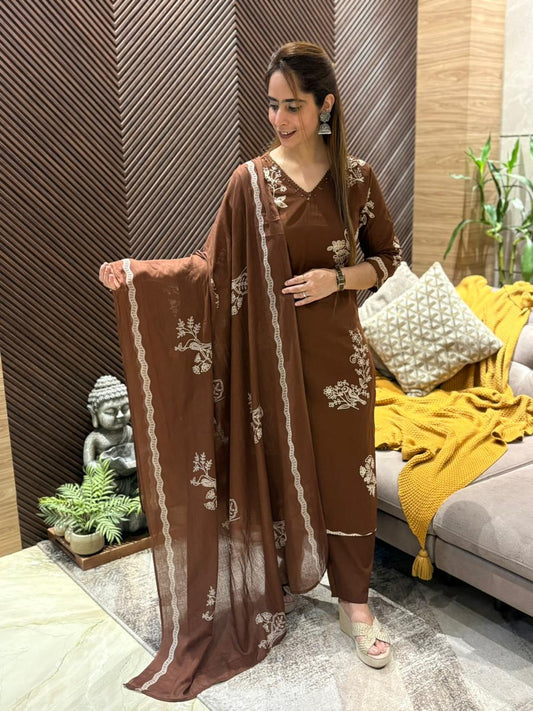 Beautiful cotton kurti set
