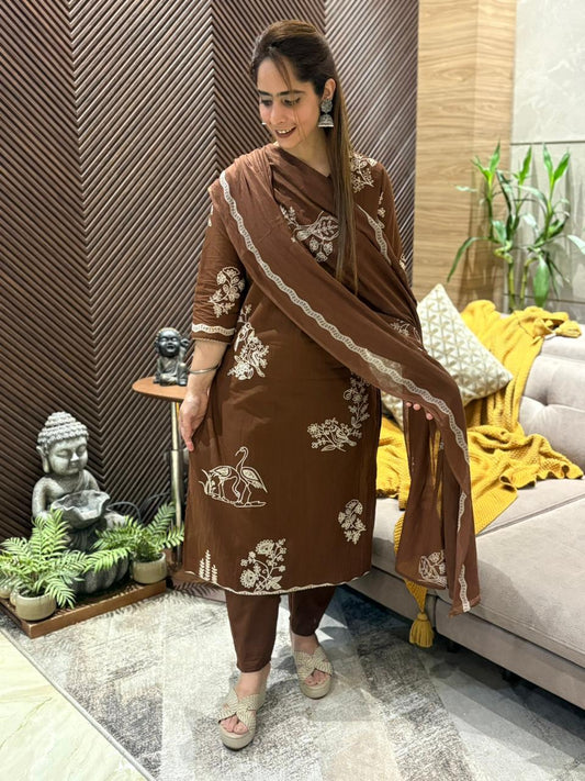 Beautiful cotton kurti set