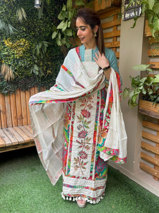 Beautiful unstitched cotton suit