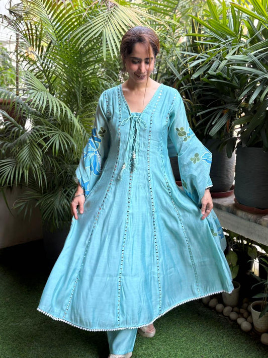 Stunning modal silk kurta set