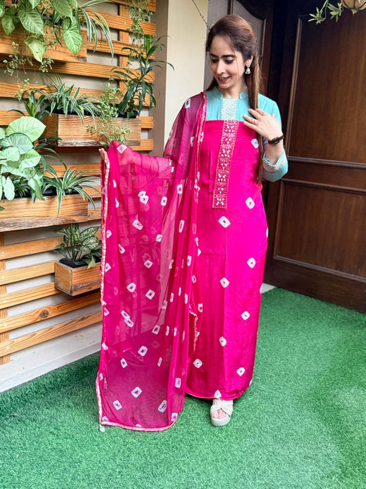 Stunning design unstitched suit