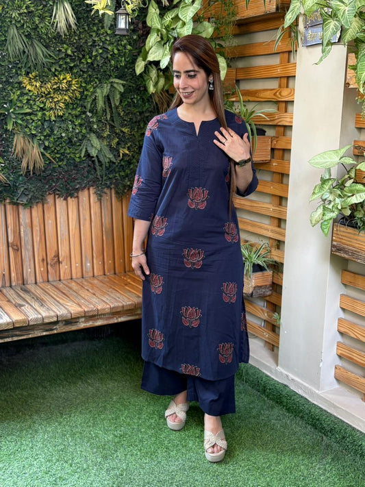 Beautiful cotton fabric kurta set