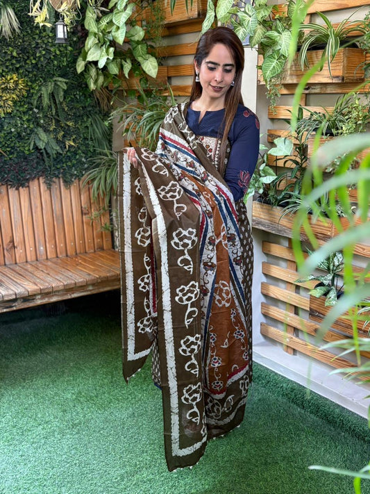 Beautiful unstitched cotton fabric suit
