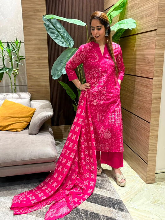 Beautiful A-line kurti set
