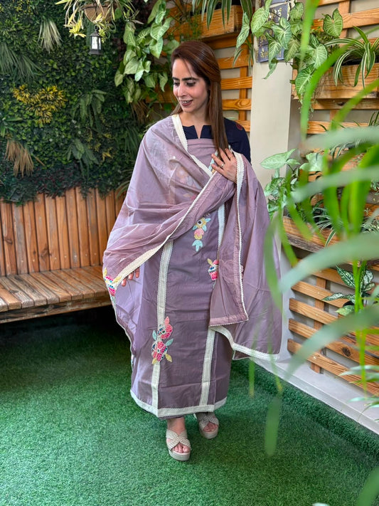 Soft mul cotton fabric unstitched suit