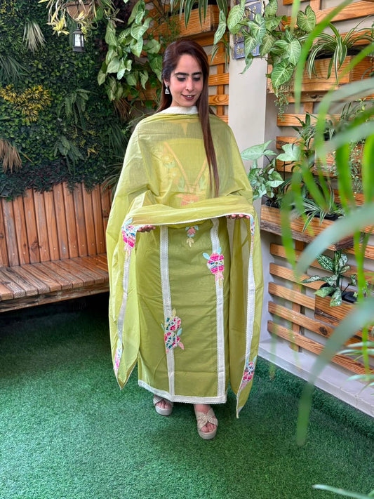 Soft mul cotton fabric unstitched suit
