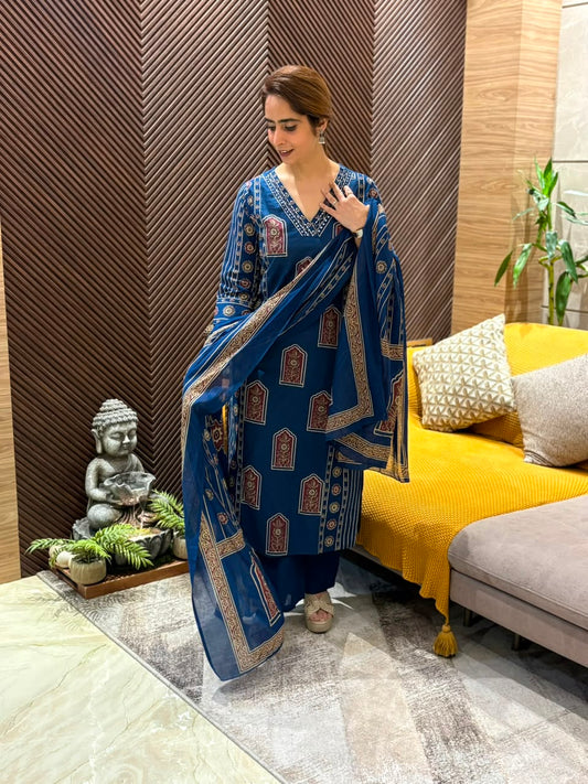 Beautiful cotton kurti set