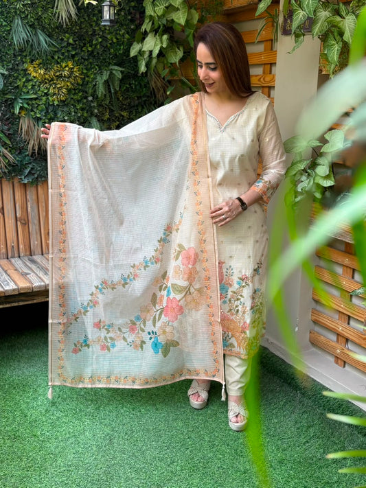 Soft Kota cotton elegant kurti set