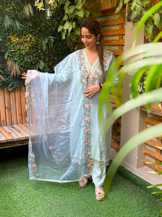 Stunning muslin cotton kurti set