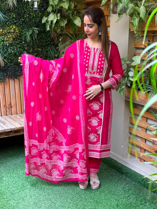 Stunning cotton kurti set