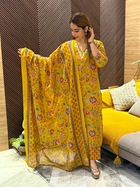 Beautiful cotton kurti set
