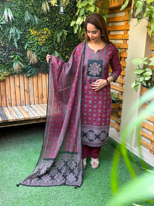 Beautiful cotton kurti set