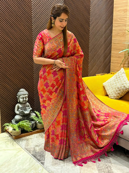Pure georgette running saree