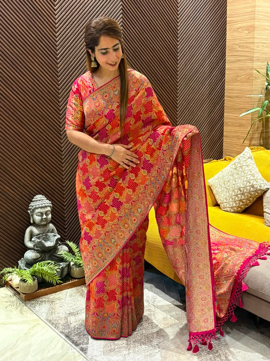 Pure georgette running saree